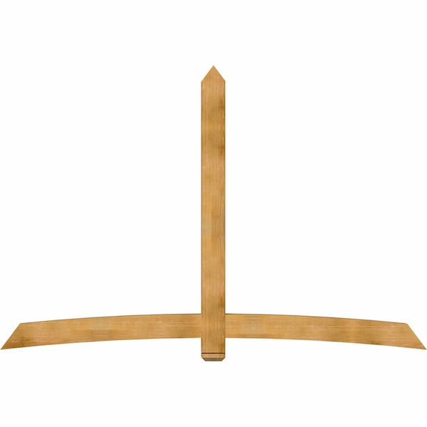 Ekena Millwork Bellingham Rough Sawn Timber Gable Bracket, Western Red Cedar, 108"W x 72"H x 4"D x 6"F, 16/12 Pitch GBW108X72X0406BEL00RWR - main